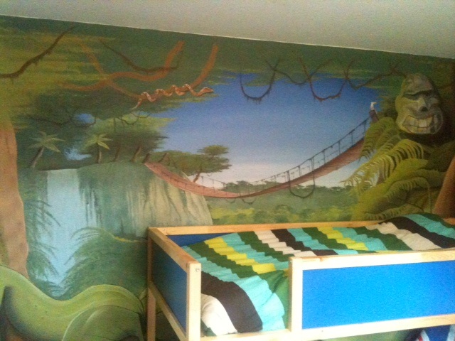 Fresque dans une chambre d'enfant - La Fresquerie